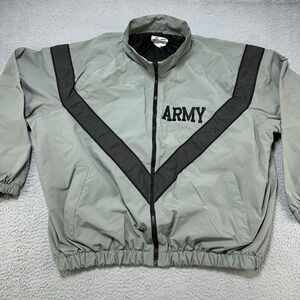 Skilcraft US‎ Army Jacket Adult Large Gray Reflective Full Zip Military Issued